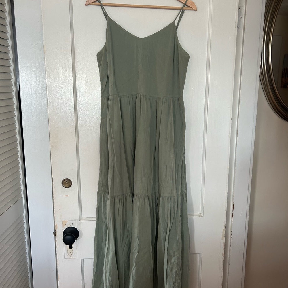 GAP Sage Green Maxi Dress